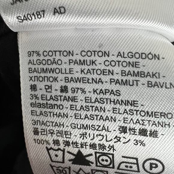 Levi's Women's Sz 18W Wedgie Skinny Jeans Black Button Fly Raw Hem Ripped Knees - Picture 10 of 10